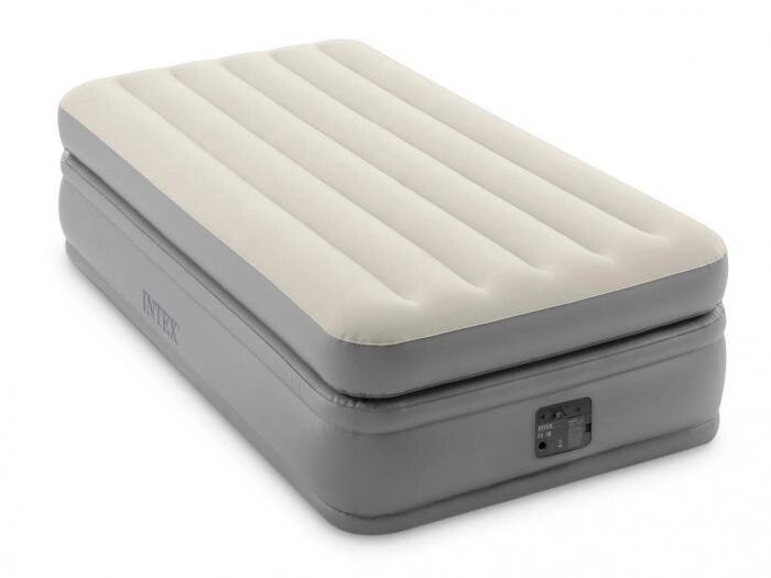 Надувной матрас для сна Intex Prime Comfort Twin 220V 64162 кровать со встроенным насосом от компании 2255 by - онлайн гипермаркет - фото 1