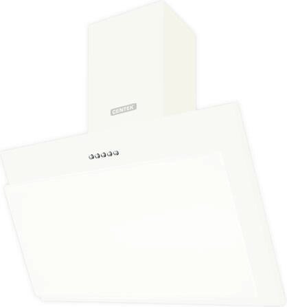 Наклонная вытяжка кухонная настенная CENTEK CT-1827-60 см белая стекло с жировым фильтром от компании 2255 by - онлайн гипермаркет - фото 1