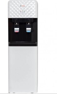Напольный кулер для бутилированной воды офиса с охлаждением AEL L-AEL-088 WHITE/BLACK диспенсер водораздатчик