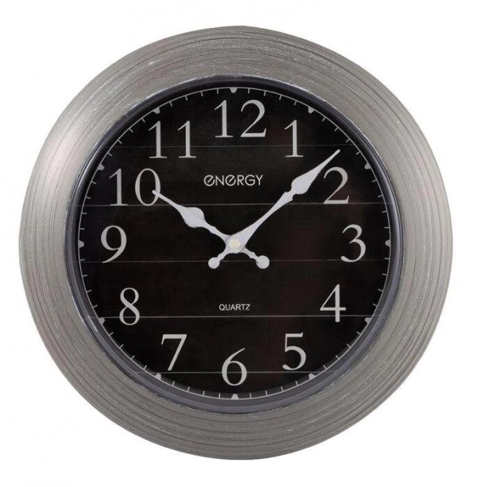 Настенные круглые часы со стрелками кварцевые MP86 интерьерные оригинальные в спальню на батарейках от компании 2255 by - онлайн гипермаркет - фото 1