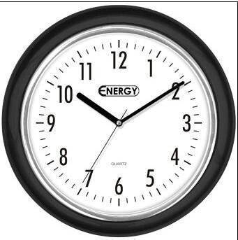 Настенные круглые часы стрелки кварцевые ENERGY EC-7 интерьерные оригинальные для спальни дома от компании 2255 by - онлайн гипермаркет - фото 1