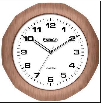Настенные круглые кварцевые часы стрелки для спальни дома ENERGY EC-15 от компании 2255 by - онлайн гипермаркет - фото 1