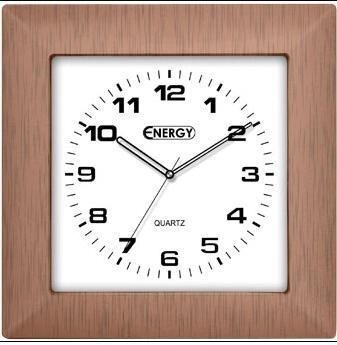 Настенные квадратные часы стрелки кварцевые ENERGY EC-14 интерьерные оригинальные для спальни дома от компании 2255 by - онлайн гипермаркет - фото 1