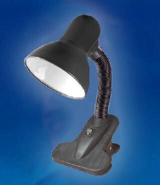 Настольная лампа на прищепке UNIEL 00754 TLI-202 черный светильник для школьника от компании 2255 by - онлайн гипермаркет - фото 1