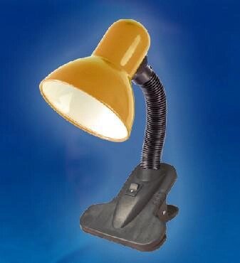 Настольная лампа на прищепке UNIEL 02153 TLI-202 оранжевый светильник с цоколем E27 от компании 2255 by - онлайн гипермаркет - фото 1