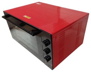 Настольная мини печь для дома выпечки пиццы кухни запекания Электродухока электропечь VESTA MP-V 2342 E красна