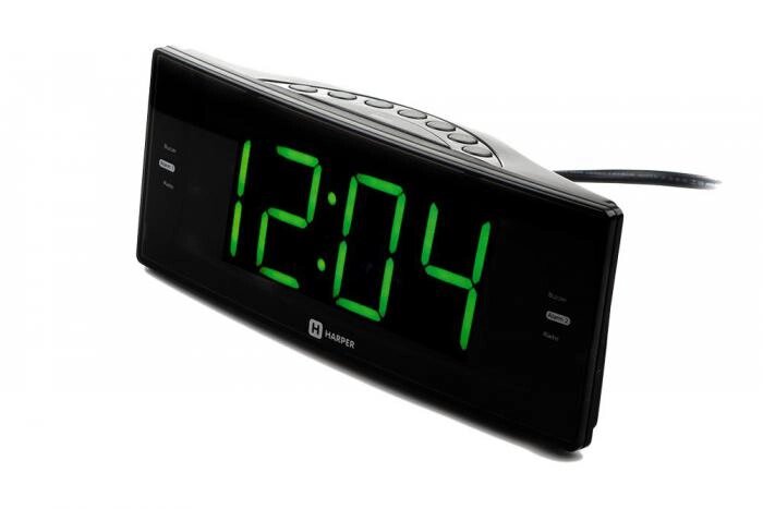Настольные электронные часы будильник с подсветкой часы Harper HCLK-2044 радиочасы от компании 2255 by - онлайн гипермаркет - фото 1