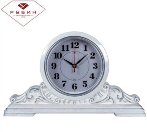 Настольные каминные стрелочные кварцевые часы РУБИН 4225-004 интерьерные классические