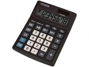 Настольный бухгалтерский калькулятор Citizen Business Line CMB801-BK двойное питание