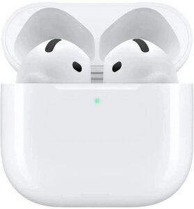 Наушники Apple A3050,A3053,A3058 AirPods 4, Bluetooth, вкладыши, белый [mxp63ll/a]