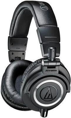 Наушники AUDIO-TECHNICA ATH-M50X, 3.5 мм, мониторные, черный [15117007] от компании 2255 by - онлайн гипермаркет - фото 1