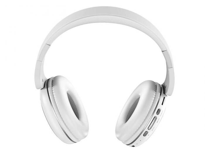 Наушники беспроводные с микрофоном Hoco W23 Brilliant Sound белые Bluetooth накладные большие от компании 2255 by - онлайн гипермаркет - фото 1