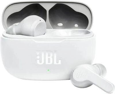 Наушники JBL Wave 200TWS, Bluetooth, внутриканальные, белый [jblw200twswht] от компании 2255 by - онлайн гипермаркет - фото 1