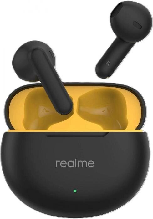 Наушники REALME Buds T01, Bluetooth, внутриканальные, черный [6941764436190] от компании 2255 by - онлайн гипермаркет - фото 1