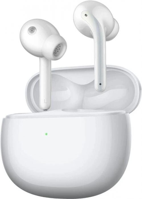 Наушники Xiaomi Buds 3, Bluetooth, вкладыши, белый [bhr5526gl] от компании 2255 by - онлайн гипермаркет - фото 1