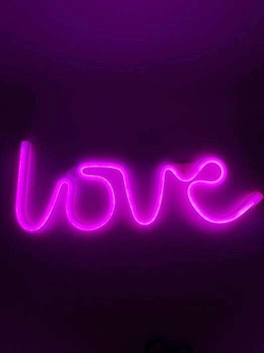 Неоновая вывеска светильник подсветка Светящаяся надпись на стену Love от компании 2255 by - онлайн гипермаркет - фото 1