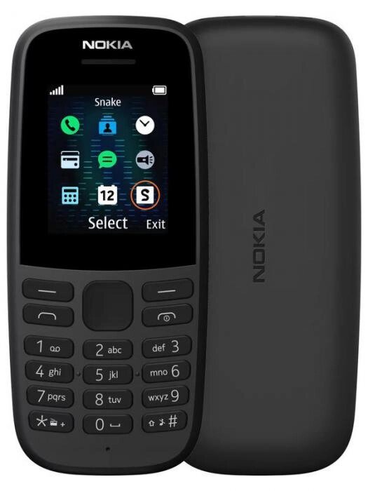 Nokia 105 DS (TA-1557) Black от компании 2255 by - онлайн гипермаркет - фото 1