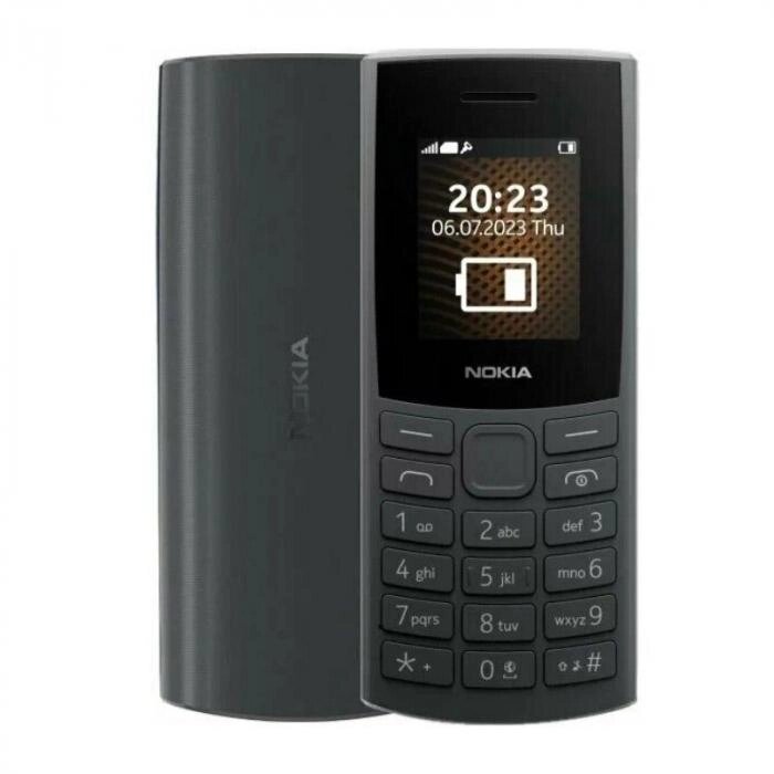 Nokia 105 SS 2023 (TA-1569) Black от компании 2255 by - онлайн гипермаркет - фото 1