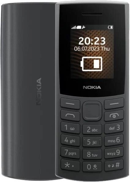 NOKIA 105 TA-1569 Black (1GF019EPA2C03) от компании 2255 by - онлайн гипермаркет - фото 1