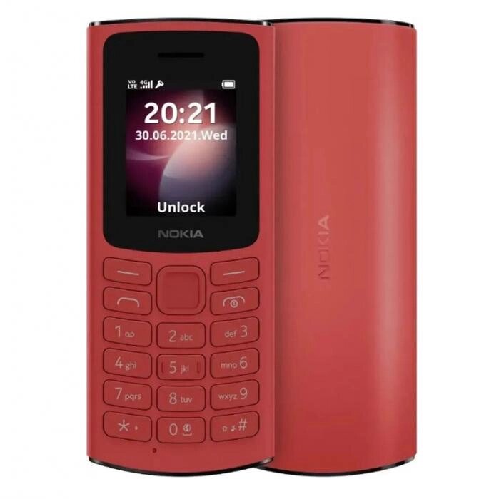 Nokia 106 DS (TA-1564) Red от компании 2255 by - онлайн гипермаркет - фото 1