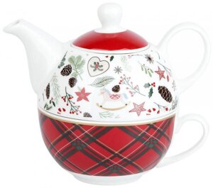 NOUVELLE HOME Набор 2пр "Edinburgh"чайник v=400 мл и чашка v=270мл 1620109