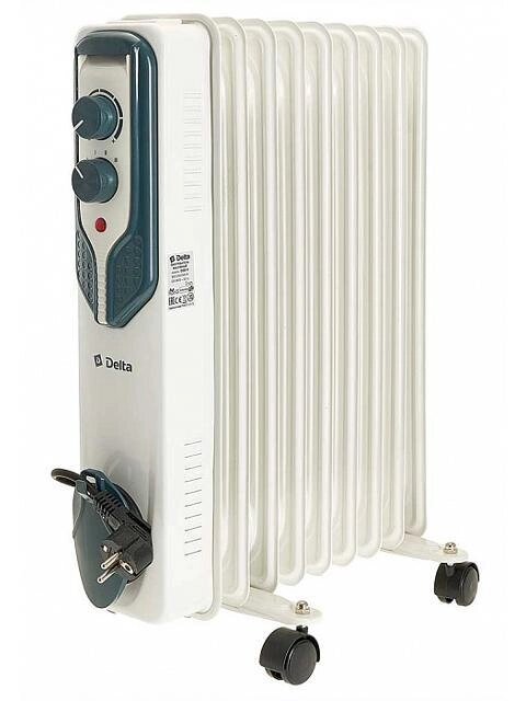 Обогреватель масляный радиатор Delta D08-9 Р1-00014253 электрический напольный бытовой с вентилятором для дачи от компании 2255 by - онлайн гипермаркет - фото 1