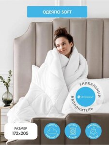 Одеяло из силиконизированного волокна 2 спальное всесезонное двуспальное 172х205 стеганое гипоаллергенное