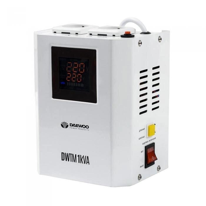 Однофазный релейный стабилизатор напряжения настенный DAEWOO DW-TM1kVA для газовых котлов кондиционера от компании 2255 by - онлайн гипермаркет - фото 1