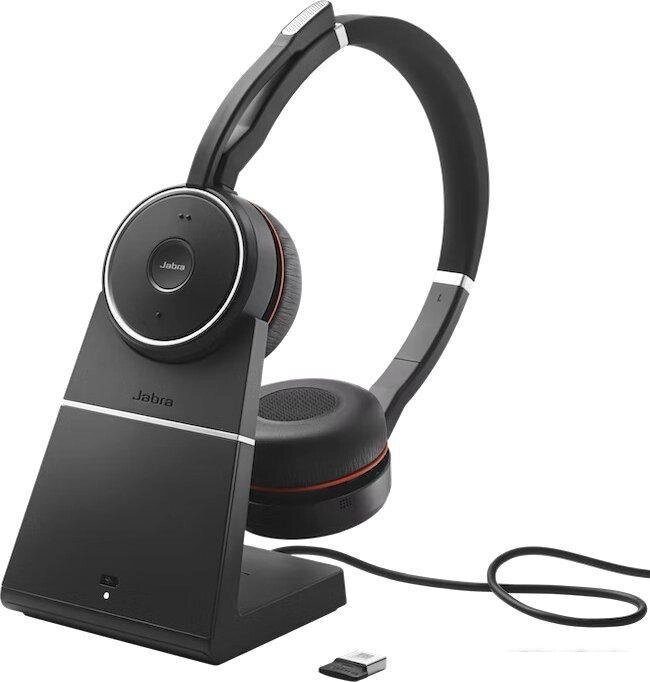 Офисная гарнитура Jabra Evolve 75 SE MS Stereo Stand от компании 2255 by - онлайн гипермаркет - фото 1