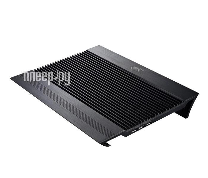 Охлаждающая подставка для охлаждения ноутбука DeepCool N8 черный вентилятор с led подсветкой от компании 2255 by - онлайн гипермаркет - фото 1