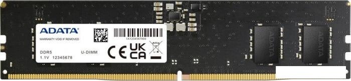 Оперативная память ADATA 8ГБ DDR5 4800 МГц AD5U48008G-B от компании 2255 by - онлайн гипермаркет - фото 1