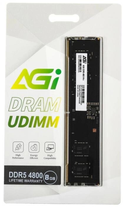 Оперативная память AGI AGI480008UD238 DDR5 -  1x 8ГБ 4800МГц, DIMM,  Ret от компании 2255 by - онлайн гипермаркет - фото 1