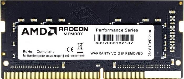 Оперативная память AMD Radeon 16GB DDR4 SODIMM PC4-25600 R9416G3206S2S-U от компании 2255 by - онлайн гипермаркет - фото 1