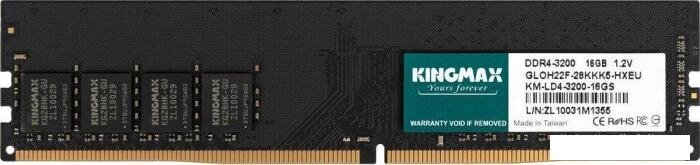 Оперативная память Kingmax 16ГБ DDR4 3200 МГц KM-LD4-3200-16GS от компании 2255 by - онлайн гипермаркет - фото 1