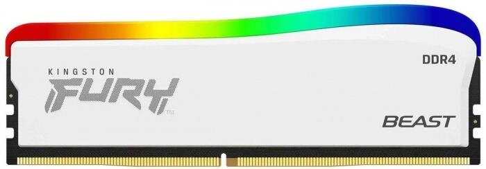 Оперативная память Kingston Fury Beast KF436C18BWA/16 DDR4 -  1x 16ГБ 3600МГц, DIMM,  White,  Ret от компании 2255 by - онлайн гипермаркет - фото 1