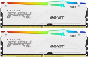 Оперативная память kingston FURY beast RGB 2x16гб DDR5 5200 мгц KF552C36BWEAK2-32