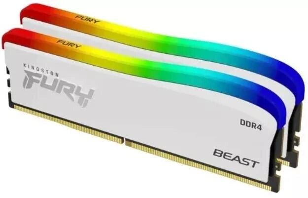 Оперативная память Kingston FURY Beast RGB SE 2x16ГБ DDR4 3200 МГц KF432C16BWAK2/32 от компании 2255 by - онлайн гипермаркет - фото 1