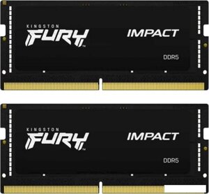 Оперативная память kingston FURY impact 2x8 гб DDR5 4800 мгц KF548S38IBK2-16