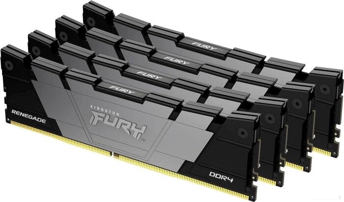 Оперативная память Kingston FURY Renegade 4x8ГБ DDR4 3200 МГц KF432C16RB2K4/32 от компании 2255 by - онлайн гипермаркет - фото 1