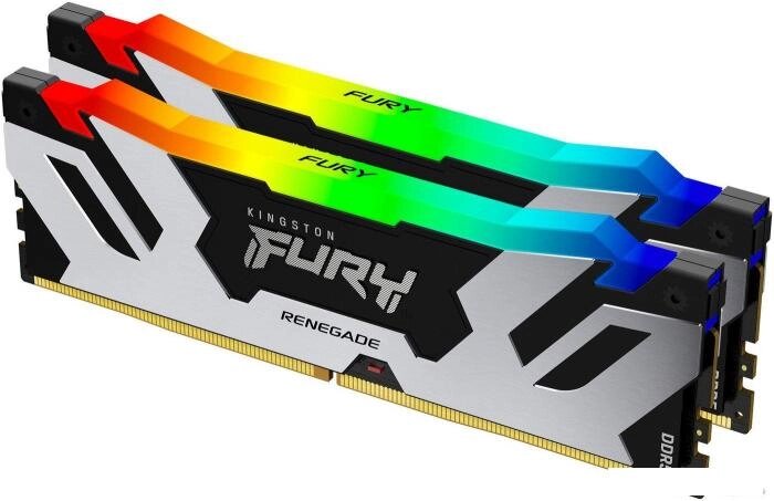 Оперативная память Kingston FURY Renegade RGB 2x24ГБ DDR5 6400МГц KF564C32RSAK2-48 от компании 2255 by - онлайн гипермаркет - фото 1