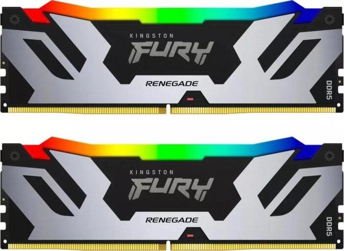 Оперативная память Kingston FURY Renegade RGB 2x32ГБ DDR5 6000МГц KF560C32RSAK2-64 от компании 2255 by - онлайн гипермаркет - фото 1