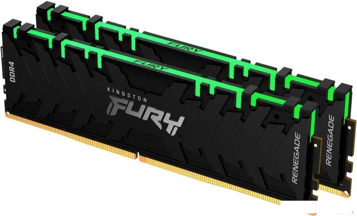 Оперативная память Kingston FURY Renegade RGB 2x8GB DDR4 PC4-25600 KF432C16RBAK2/16 от компании 2255 by - онлайн гипермаркет - фото 1