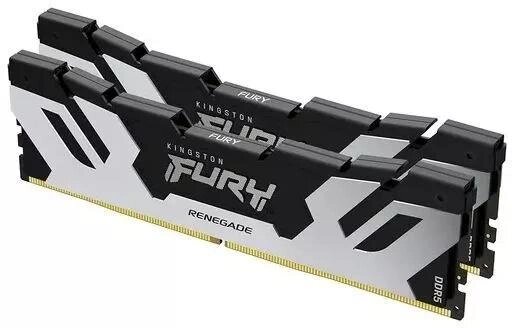 Оперативная память Kingston Fury Renegade Silver XMP DDR5 DIMM 6000MHz PC-48000 CL32 - 64Gb (2x32Gb) KF560C32RSK2-64 от компании 2255 by - онлайн гипермаркет - фото 1