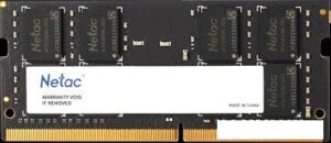 Оперативная память netac basic 16GB DDR4 sodimm PC4-25600 NTBSD4n32SP-16