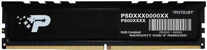 Оперативная память Patriot Signature Premium PSP58G520081H1 DDR5 -  1x 8ГБ 5200МГц, DIMM,  Ret от компании 2255 by - онлайн гипермаркет - фото 1