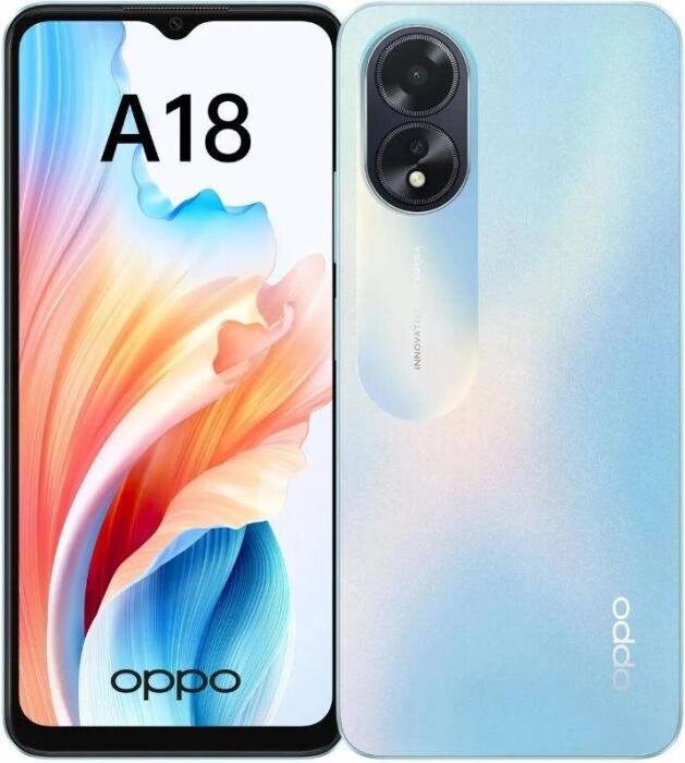 OPPO A18 4/128Gb Blue (OPP-2591.4-128. BL) от компании 2255 by - онлайн гипермаркет - фото 1