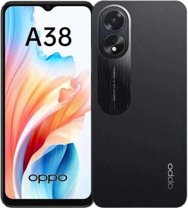 OPPO A38 4/128Gb Black (OPP-2579.4-128. BK) от компании 2255 by - онлайн гипермаркет - фото 1