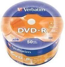 Оптический диск DVD-R Verbatim 4.7ГБ 16x, 50шт., 43788, bulk от компании 2255 by - онлайн гипермаркет - фото 1