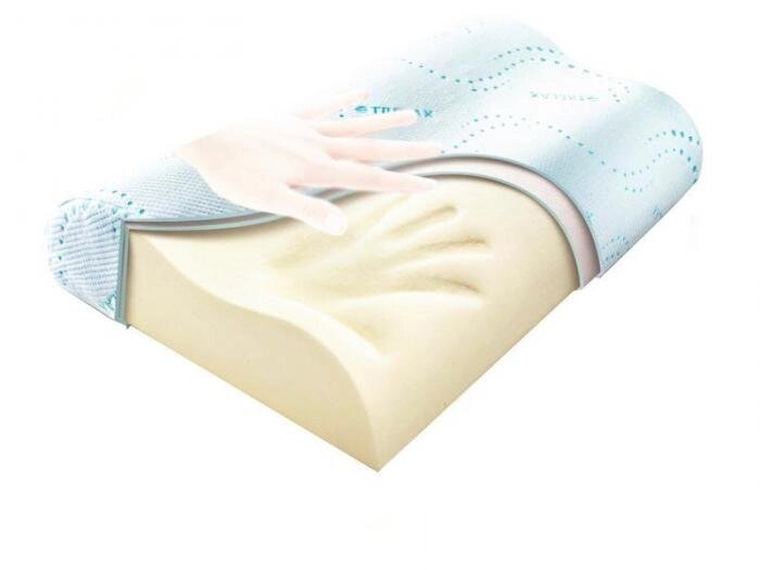 Ортопедическая анатомическая подушка для сна с памятью Trelax Respecta П05 S для головы с эффектом памяти от компании 2255 by - онлайн гипермаркет - фото 1