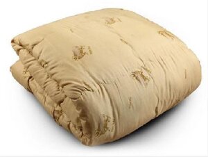 Овечье шерстяное двуспальное одеяло ОРИОН 170x205 натуральное зимнее стеганое из овечьей шерсти овчины